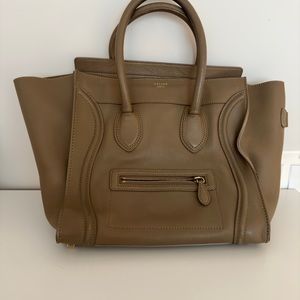 Celine taupe colored bag authentic XL luggage bag